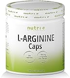 L-Arginin Base Kapseln vegan hochdosiert - fermentiert laborgeprüft - 360 Caps ohne Magnesiumstearat und Gelatine - 4500mg 100% reines pflanzliches L-Arginine für Männer & Frauen
