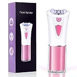 URAQT Epilierer Damen, Epiliergerät für Haarentfernung mit Massagerollen, Sanfte Langanhaltende Epilator Damenrasierer, Rasierer Aufsätze für Körper, Peeling, Reinigung, Tasche,Geschenk Frau(Batterie)
