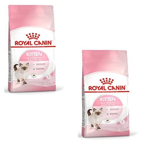 ROYAL CANIN Kitten Trockenfutter für Kätzchen bis zum 12. Monat - Doppelpack - 2 x 400g