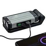 dzqad Wiederaufladbare Arbeitsleuchte - Magnetische Lampe Für Camping | 360° Schwenkbare LED Lampe Wasserdicht Für Outdoor, Arbeit & Freizeit