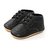 Morbido Mary Jane Babyschuhe für Mädchen, flache Schuhe, weiche Sohle, rutschfeste Schleife, Hochzeitskleid, Krippenschuhe, Black C1 Black, 3-6 Monate