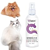 JINGAN Spülungsspray für Hunde, 100 ml, desodorierendes Katzen-Entwirrungsspray für verfilztes Haar, antistatisch, pH-ausgeglichener Haarentwirrer, langanhaltend