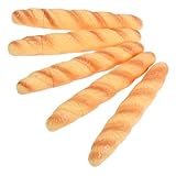 POPETPOP 5Stücke Neuartiger Baguette Kugelschreiber Lustiger Brot Schreibstift mit Schwarzer Realistische Lebensmittel Dekoration für Büro und Schule und Handlich