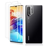 VideoSecu 2+2 Stück für Panzerglas für Huawei P30 Pro Schutzfolie, 9H Härte Kameraschutz HD Displayschutzfolie, Blasenfrei, Ölfeste & Kratzfeste Anti-Fingerabdruck Schutzglas