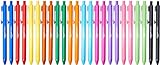 Amazon Basics Einziehbarer Kugelschreiber, 24 Stück, Mehrfarbig