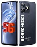Ulefone Note 18 Ultra 5G Handy ohne vertrag, 50MP+50MP+32MP Kamera 12GB+256GB/SD-2TB Android 13 Smartphone mit 18W Schnellladung 6,78 Zoll FHD+ 5450mAh Akku GPS/OTG/NFC Schwarz