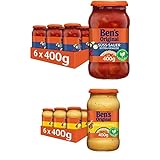 Ben's Original Sauce - Multipack - Süß-Sauer extra Gemüse (6 x 400g) I Cremiges Curry (6 x 400g), 12 Gläser (2 x 6 x 400g)