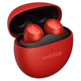 1MORE Active Noise Cancelling Earbuds - ComfoBuds Mini Wireless In Ear Kopfhörer, Stereo-Sound, Bluetooth-Ohrhörer, Klare Anrufe, Kabelloses Laden, Beruhigender Klang, Wasserdicht, Rot