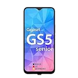 Gigaset GS5 senior Smartphone - Senioren - leicht zu bedienende Benutzeroberfläche - SOS Funktion - 4GB RAM + 64 GB - FHD+ Display mit Display-Schutz und Klapphülle - Android 12, schwarz