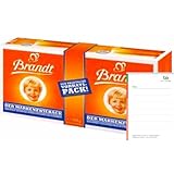 Brandt Der Markenzwieback Doppelpack – 450g Vorratspack – Original Knuspriger Zwieback Genuss für Frühstück & Snack – Der Klassiker seit Generationen + Ben's Garden Notizblock Set