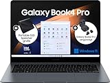 Samsung Galaxy Book4 Pro Notebook, 14'-Laptop, Intel Core Ultra 7, 16 GB RAM, 512 TB, Moonstone Gray, 3 Jahre Herstellergarantie [Exklusiv auf Amazon]
