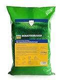 Linsor RSM 2.2.2 Schattenrasen, tiefwurzelnd, Trockenlagen, Rasenmischung strapazierfähig, trittfest, Regel Saatgut Mischung alle Standorte, 2,5kg für 75m²