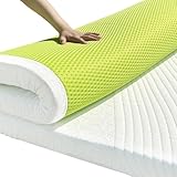 JOYRIDE SLEEP 10,2 cm Queen-Matratzenauflage, extra feste Memory-Foam-Bettauflage zur Schmerzlinderung, kühlendes Gel infundiert und abnehmbarer Bezug, CertiPUR-US & Öko-Tex zertifiziert