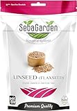 Seba Garden Leinsamen/Flaxsamen 1 kg, Premiumqualität, frisch geerntet, reich an Omega-3-Fettsäuren und Ballaststoffen, verpackt in wiederverschließbarem Beutel, gentechnikfrei, Keto & Paleo