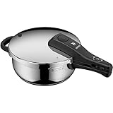 WMF Perfect One Pot Schnellkochtopf Induktion 3l, Dampfkochtopf, großes Kochsignal, 2 Kochstufen, abnehmbarer Deckelgriff, Cromargan Edelstahl