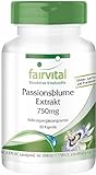 Fairvital | Passionsblume Kapseln Extrakt 2250mg - HOCHDOSIERT - VEGAN - 90 Kapseln - standardisiert auf 2% Flavone