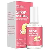 Nagellack Gegen Nägelkauen, 15ml Daumenlutschen Stop Nails Polish, Stop Nägelkauen Für Kinder, No Bite Nagellack Daumenlutschender Nagellack, Natürlicher Anti-Nagelkauen-Lack Gegen Daumenlutschen