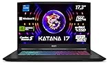 MSI Katana 17 Gaming Notebook, 43,9 cm (17,3 Zoll) FHD, 144 Hz, Intel Core i7-13620H, 2x8GB RAM, 1 TB SSD, RTX 4060 8 GB, Windows 11 Home, QWERTZ Tastatur, Schwarz, B13VFK-269