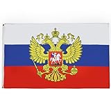 AZ FLAG Flagge Russland MIT Adler 150x90cm - RUSSISCHE Fahne 90 x 150 cm feiner Polyester - flaggen