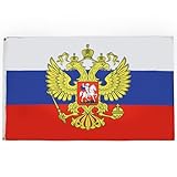 AZ FLAG Flagge Russland MIT Adler 150x90cm - RUSSISCHE Fahne 90 x 150 cm feiner Polyester - flaggen