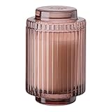 Luxus-Duftkerze Santal Rosé, 198g, 40 Stunden Brenndauer, Recycelbares Glas, 12,4 cm x 7,4 cm