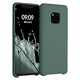 kwmobile Hülle kompatibel mit Huawei Mate 20 Pro Hülle - Silikon Handy Case - Handyhülle weiche Oberfläche - kabelloses Laden - Tannengrün