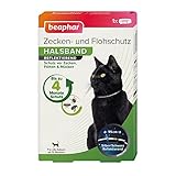 Beaphar Zecken- & Flohschutz Halsband für Katzen | Zeckenschutz für Katzen | Reflektierendes Halsband gegen Zecken & Flöhe | Mit Sicherheitsverschluss | 1 Stk