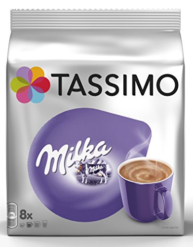 Tassimo Kapseln Milka, 40 Kakao Kapseln, 5er Pack, 5 x 8 Getränke