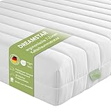 DREAMSTAR Simple Flex Duo I ergonomische 7-Zonen Kaltschaummatratze I Rollmatratze 12 cm hoch I Öko-Tex Zertifiziert I Härtegrad 2 und 3 (H2 & H3) I 90 x 200 cm