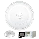 ISOYTERO Microwave-Platte Ersatz für universelle Fit-9, 6-Zoll-Plattenglasmikrowellenschale mit Kuppler und Plattenschutzring y-Form für 17-25L Plattenersatz