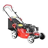 Jiumxliu 4kw Rasenmäher Benzin Gas-Rasenmäher Rasenmäher Traktor 140cc 4-Takt-Einzylinder 51cm Schnittbreite Unkrautbekämpfung Für Rasenflächen