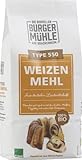 Burgermühle Weizenmehl Type 550, Bioland (6 x 1 kg)