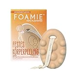 Foamie Festes Duschgel mit Aprikosenkerne & Sheabutter, Duschpeeling für Samtweiche Haut, Feste Dusche 100% Vegan, Plastikfrei, Silikonfrei, 80g