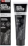 Ecodenta Aktivkohle Zahnpasta Ohne Fluorid I Schwarze Kohle Zahncreme Zahnaufhellung I Black Activated Charcoal Teeth Whitening Toothpaste 100ml