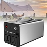 HTDRE Tragbares 90000-mAh-Kraftwerk mit 300 W – Laptop-Powerbank mit 6 Stromversorgungsanschlüssen für Camping, Reisen und Notstrom – Steckdose für Outdoor-Abenteuer-Entdecker