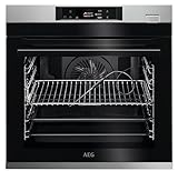 AEG BSE78228BM Dampf-Backofen / Serie 8000 Dampfgaren: 100% Dampf mit automatischem Assistenten / TFT-Full-Touch-Farbdisplay / Dampfreinigung / Kerntemperatursensor / Made in Germany / Schwarz
