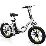EVERCROSS EK6 Elektrofahrräder Erwachsene, faltbares E-Bike mit 20' x 4,0 Breiten Reifen, E Bike Mountainbike mit 7 Gang Getriebe, 48V 15AH Akku, 250W Motor, 33,2kg Gewicht, Doppelstoßdämpfern