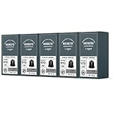 by Amazon Ristretto Nespresso kompatible Kaffeekapseln, Aluminium- Kapseln, Mittlere Röstung, 100 Stück, 5 Packungen mit 20 - Rainforest Alliance-zertifiziert