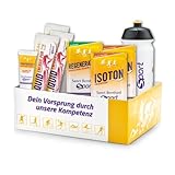 Sanct Bernhard Sport Marathon-Set | 8er-Set | Optimale Versorgung & Verträglichkeit | Isoton Drink, Liquid Energie Pur Energie-Gel, Regeneration Mineraldrink & Trinkflasche