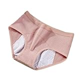 Periodenunterschwäsche Atmungsaktiv Periodenunterwäsche Menstruation Unterwäsche Frauen Seamless Starke Blutung Periodenslip Teenager Menstruationsscheibe Push Up Unterhose Damen Po Für