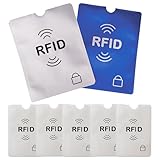 Off-Block RFID Passport Schutzhüllen Set, NFC Blocker 5+2 Stück für Reisepass, EC-Karten, Kreditkarten, Ausweise, Zugangskarten, Schutz vor Datendiebstahl, Original aus dem Shopping TV by Michael G.