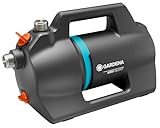 Gardena Gartenpumpe 4300 Silent: Sehr leise Bewässerungspumpe mit innovativem Gehäuse, Fördermenge 4300 l/h, 650 W Motor, doppeltes Dichtungssystem, stromsparend und wasserfest (9056-20)