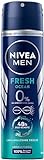 NIVEA MEN Fresh Ocean Deo Spray (150 ml), Deo ohne Aluminium (ACH) mit 48h Schutz, Deodorant mit einzigartiger INIFINIFRESH Formel und NIVEA MEN Pflegekomplex