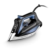 Rowenta Everlast Anticalc Dampfbügeleisen, 2700 W, 45 g/Min. kontinuierliche Dampfabgabe, 220 g/Min. Dampfstoß, Tropfstopp, Antikalk-System, 300 ml Wassertank, schwarz/blau, DW7320