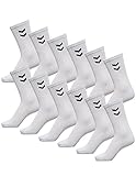 hummel Unisex Sportsocken Basic - 12er Pack I Weiß 41/45