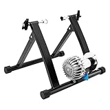Rollentrainer Fahrradtrainer Heimtrainer Tragkraft 150kg Klappbar Stahl Bike Trainer für 26-29 Zoll 700C Fahrräder 55 * 48 * 40cm