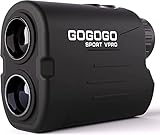 Gogogo Sport Vpro Golf Entfernungsmesser mit Slpoe & Magnetstreifen 600M Golf Laser Entfernungsmesser mit Klare Sicht, Flag-Lock, Vibration für Golf Jagd, Legal für Turnier (GS03-650)