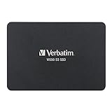 Verbatim Vi550 S3 SSD, internes SSD-Laufwerk mit 1 TB Datenspeicher, Solid State Drive mit 2,5'' SATA III Schnittstelle und 3D-NAND-Technologie, schwarz