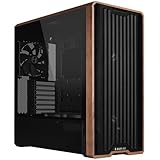 Lian Li Lancool 217 PC-Gehäuse Schwarz | ATX Midi-Tower, Tempered Glass, 5 Lüfter, Walnussholz, Mesh-Front, Back-Connect-kompatibel