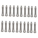 OFFIGAM 20Stücke Scherenersatz Fingerauflage aus Metall für Haarscheren Ergonomisches Design Hoher Komfort und Vibrationsreduzierung für Salongebrauch